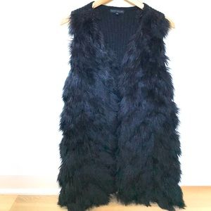 Napa Valley Faux Fur Long Vest “Size Small”